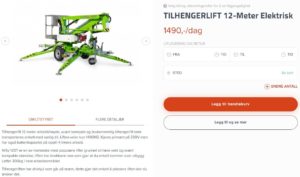 Leje af værktøj