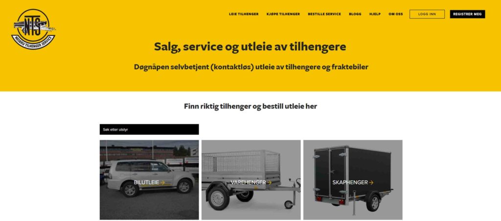 Self-service rental with trailer portal