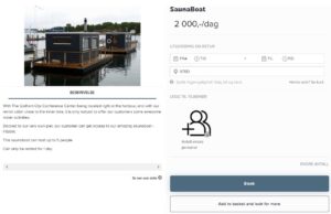 Sauna bookinger