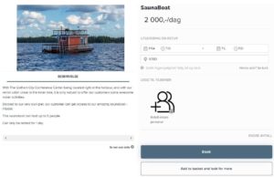 Sauna bookings