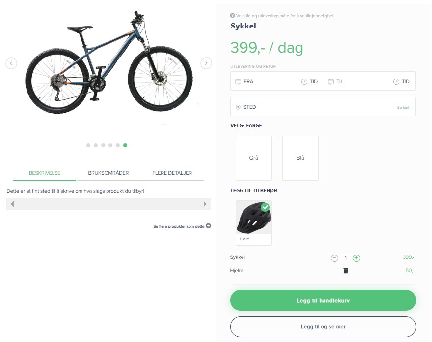 Booking system cykel