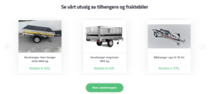NTS selvbetjent tilhengerutleie