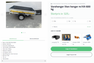 NTS tilhengerutleie selvbetjent