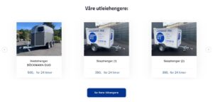 Tilhengerutleie system