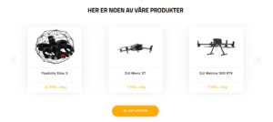 Utleiesystem til droner