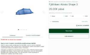 utleiesystem for turutstyr