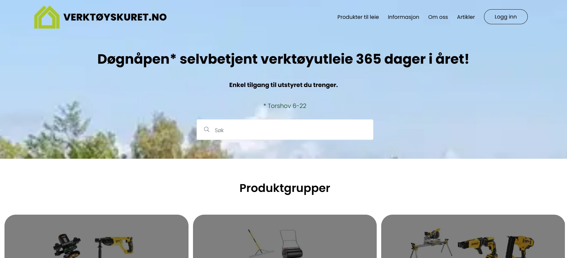 Verktøyskuret - utleie av verktøy