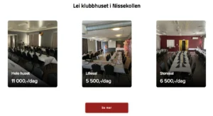 klubbhus utleie