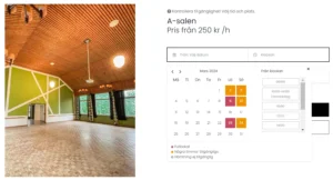 Folkets hus - Bookingsystem med bookingkalender