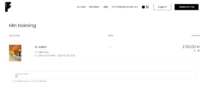 Folkets hus - online booking