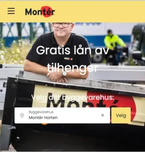 Montér tilhengerutleie