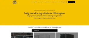 NTS tilhengerutleie- hjemmeside med booking system