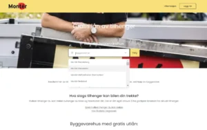 Monter tilhengerutleie