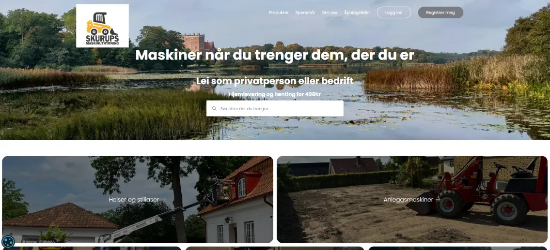 Skurups Maskinuthyrning - maskinutleie