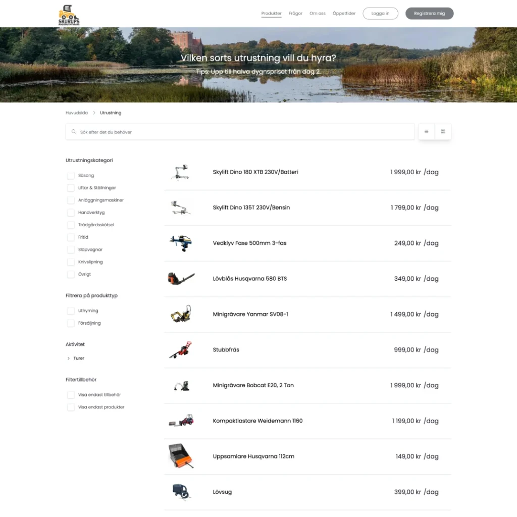 Skurups maskinuthyrning