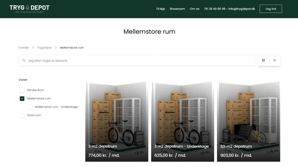 TrygDepot - Leie minilager