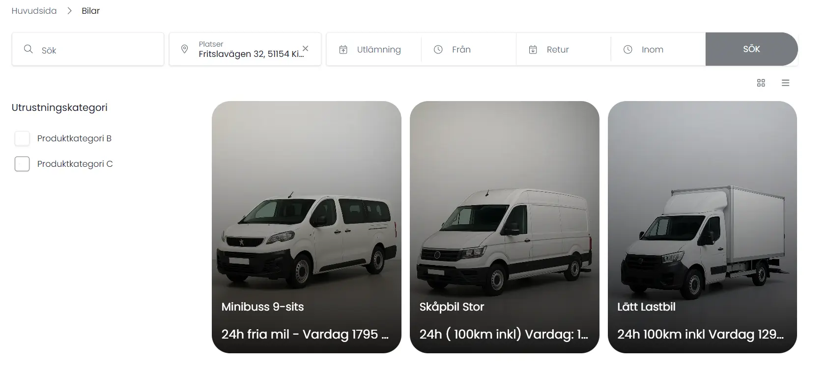 BP Rental - Biluthyrning