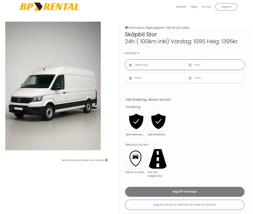BP Rental - Biluthyrning