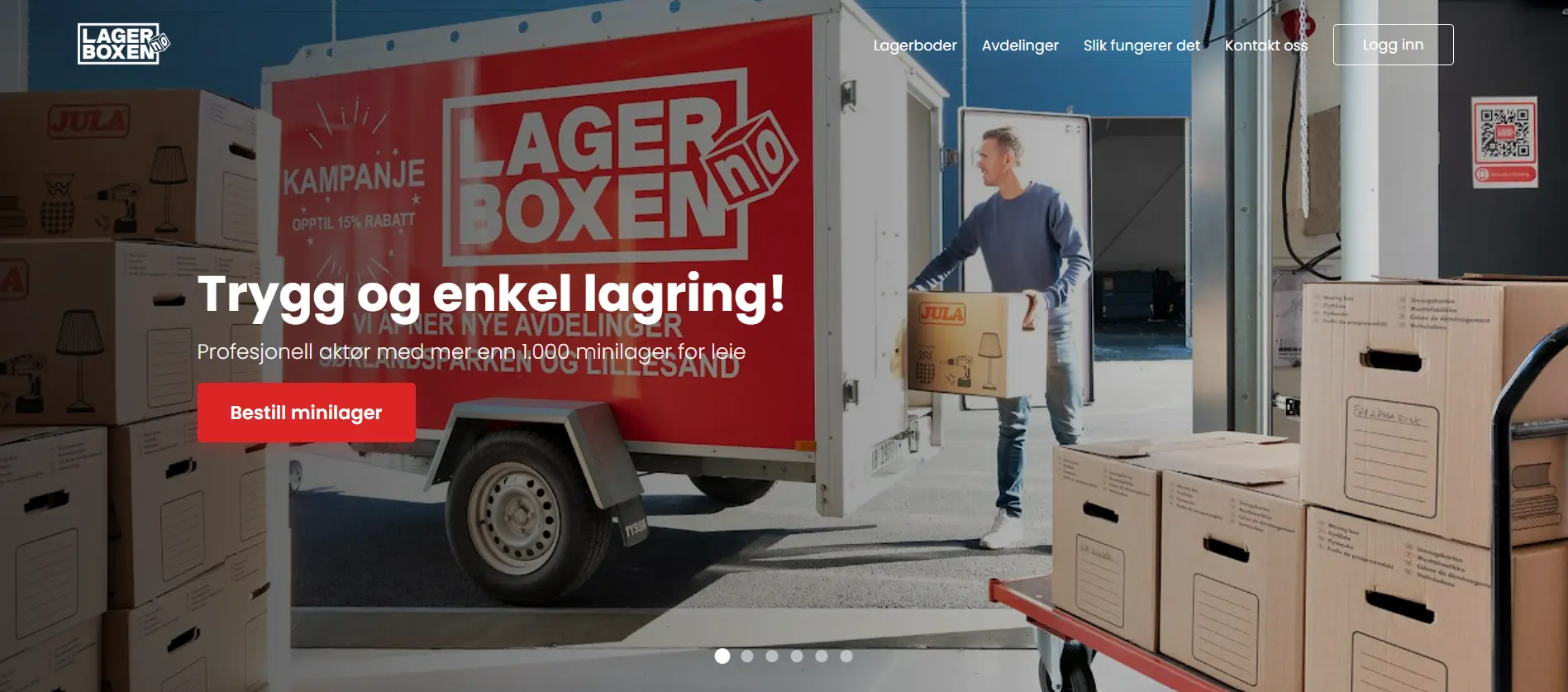Lagerboxen - minilager - karusell nettside