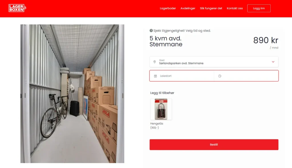 Lagerboxen - online booking