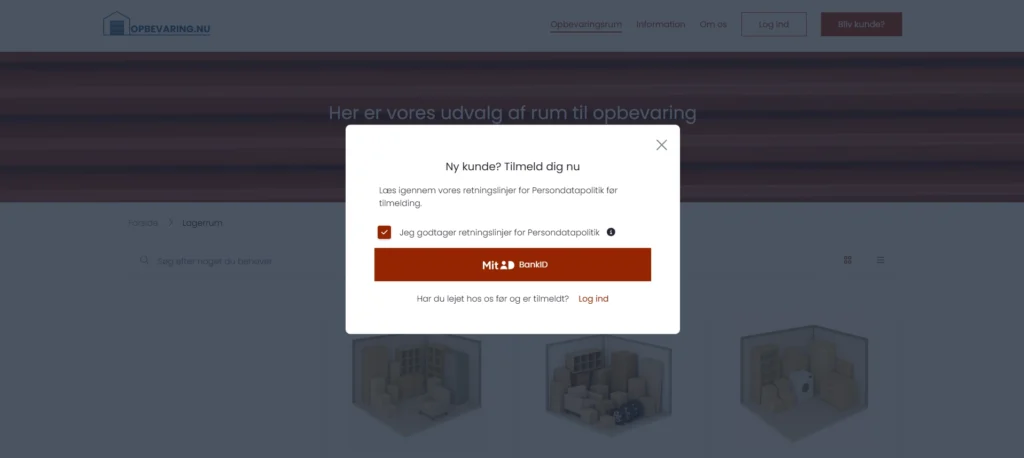 Minilager - Kundeverifisering med BankID