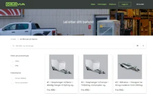 Tilhengerutleie - Dravia - booking