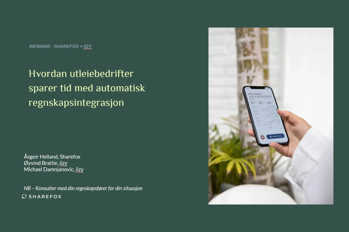 Utleie og regnskap