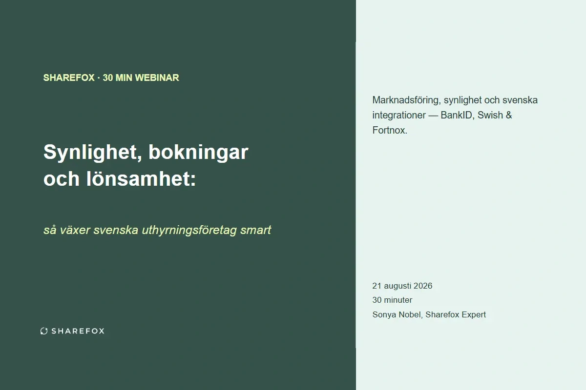 Webinar - Bookinger, synlighed