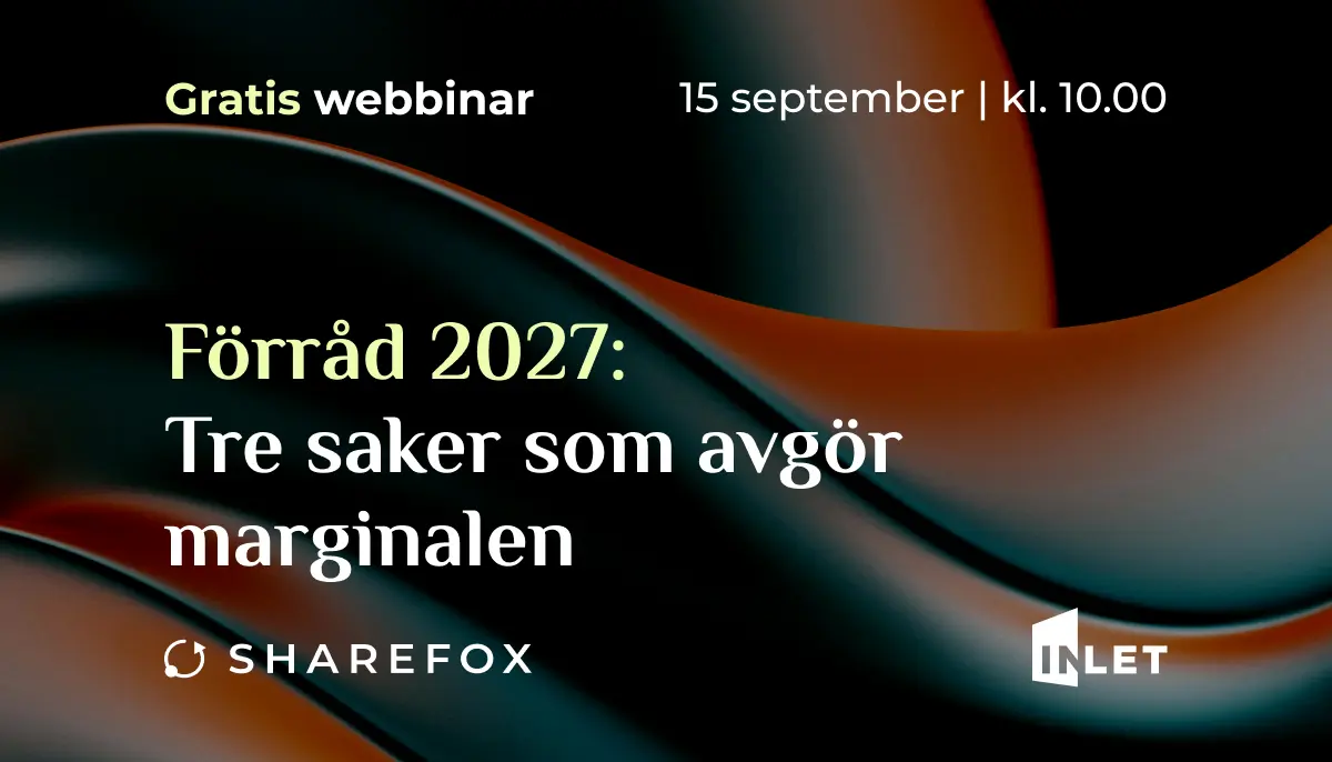 Webbinarium: Tre saker som avgör marginalen i förråd
